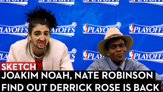 Joakim Noah, Nate Robinson Find out Derrick Rose is Back