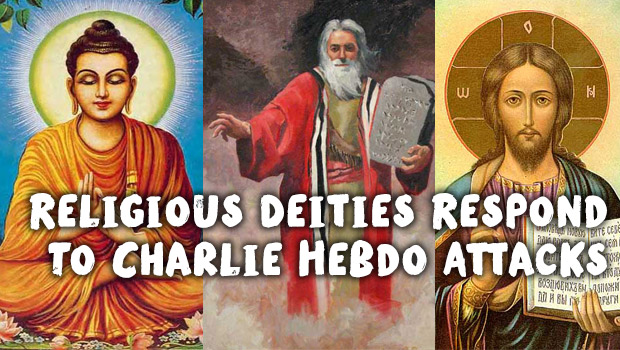 Religious Deities Respond To Charlie Hebdo Attacks