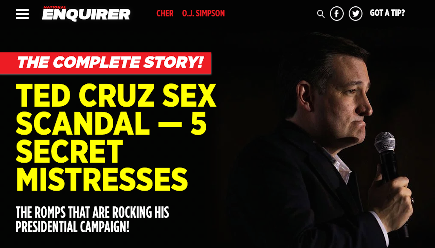 Great, Now We’re All Thinking About Having Sex with Ted Cruz